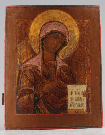 Икона Богородица из Деисусного чина - фото - 2