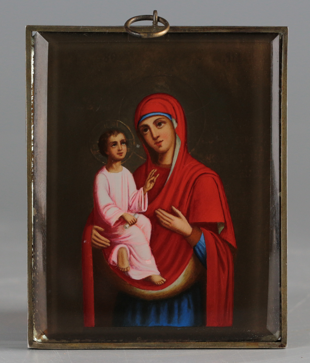 Икона прикроватная Богородица Тихвинская 005-24