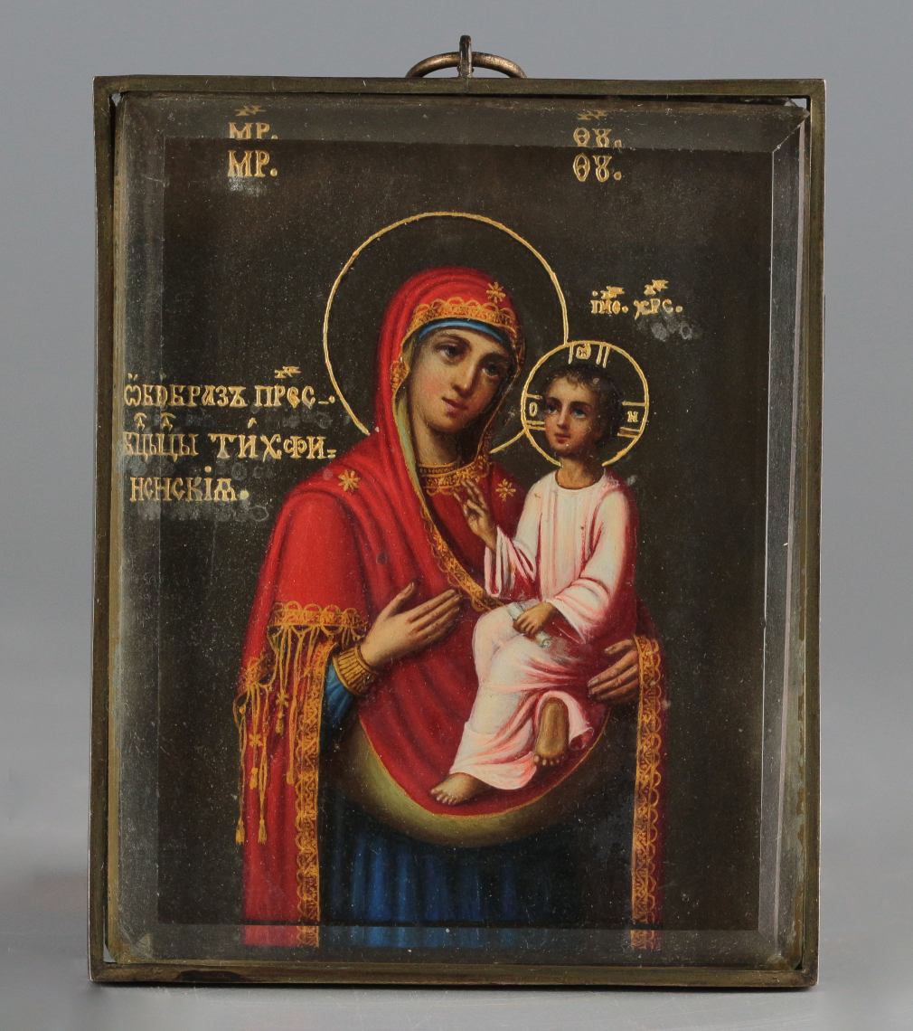 Икона прикроватная Богородица Тихвинская - фото - 2